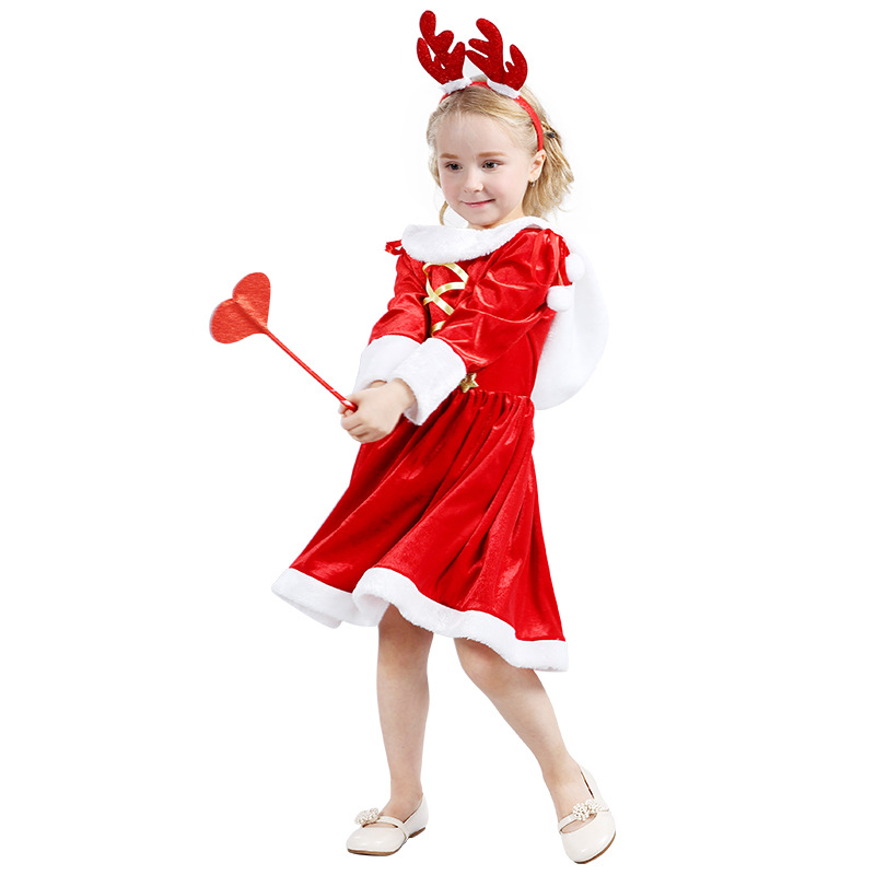 FC149 Santa Clause Christmas Fancy Dress Outfit Red